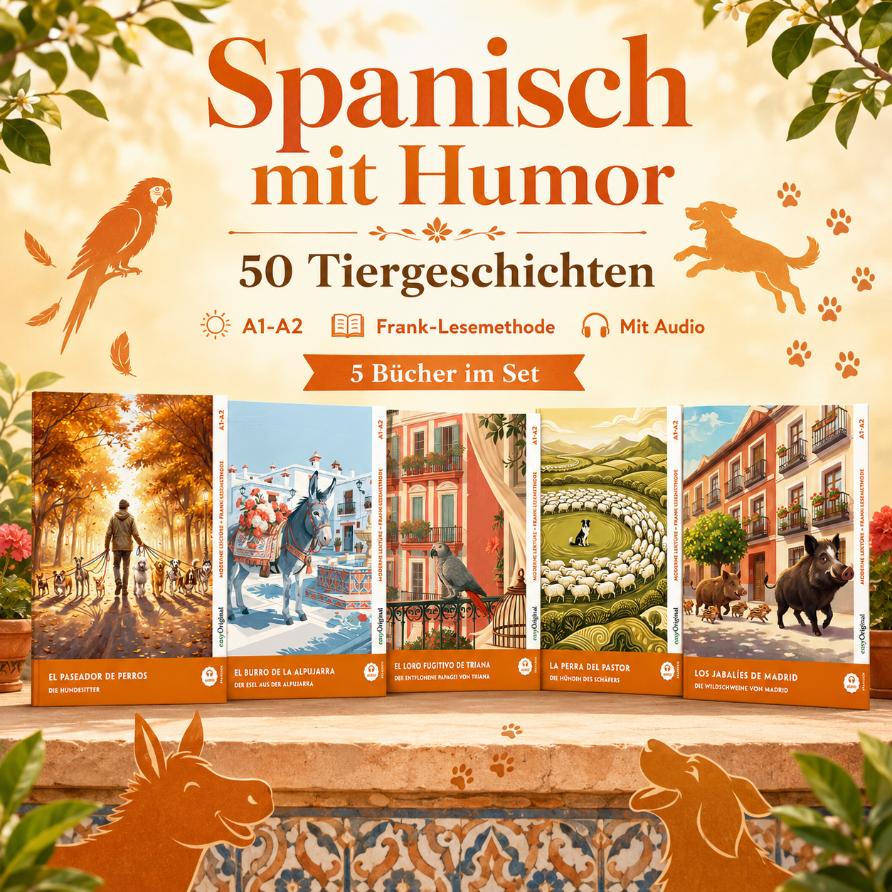 Spanisch mit Humor: 50 Tiergeschichten